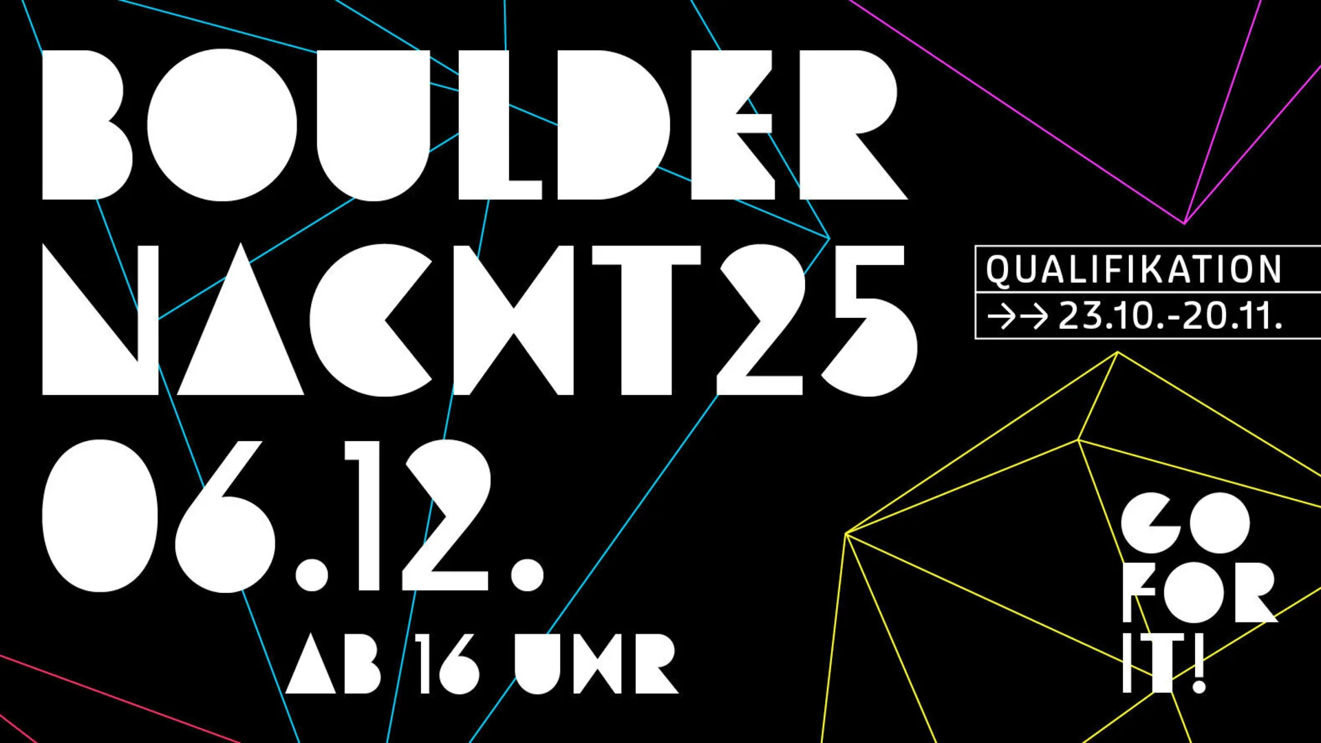 Bouldernachtwerbung  | © diekletterarena