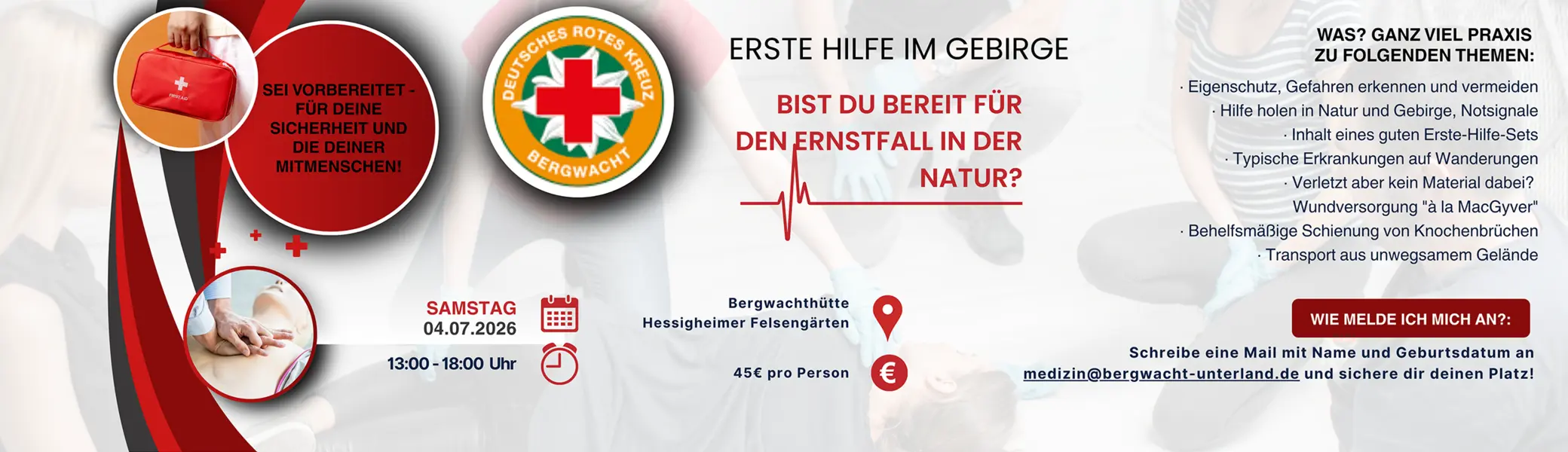 ErsteHilfeImGebirge | © DeutschesRotesKreuzBergwacht